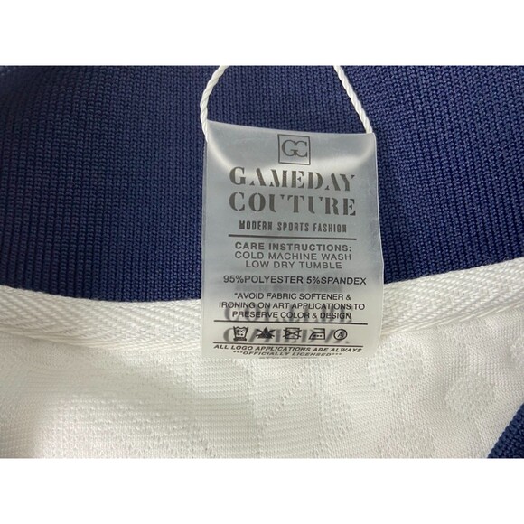 Auburn University Women XL Varsity Jacket White Gameday Couture Quilted - Picture 7 of 9